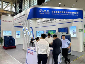 南京展厅设计公司制作章丘鼓风机企业参会展台